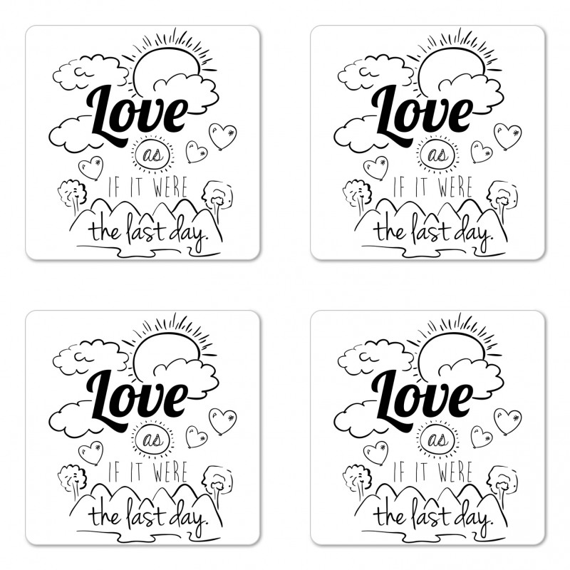 Optimist Message Coaster Set Of Four