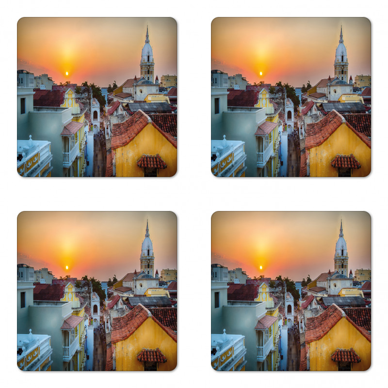 Rooftops Old City Coast Coaster Set Of Four