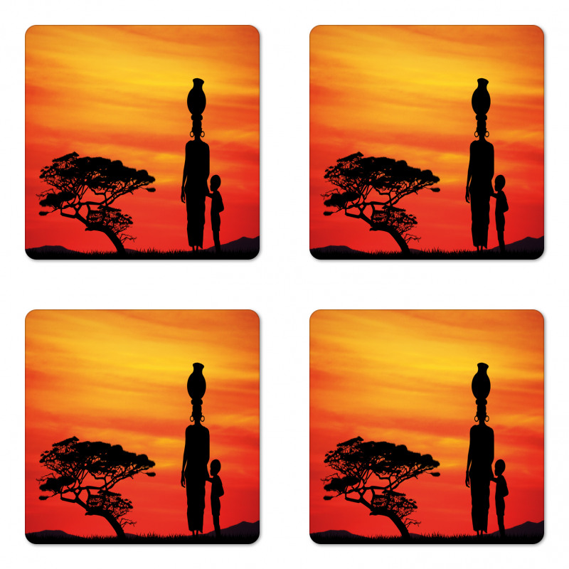 Mother and Child Coaster Set Of Four