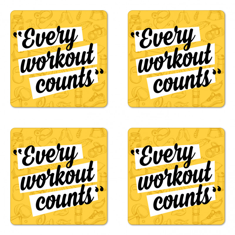 Every Workout Counts Coaster Set Of Four