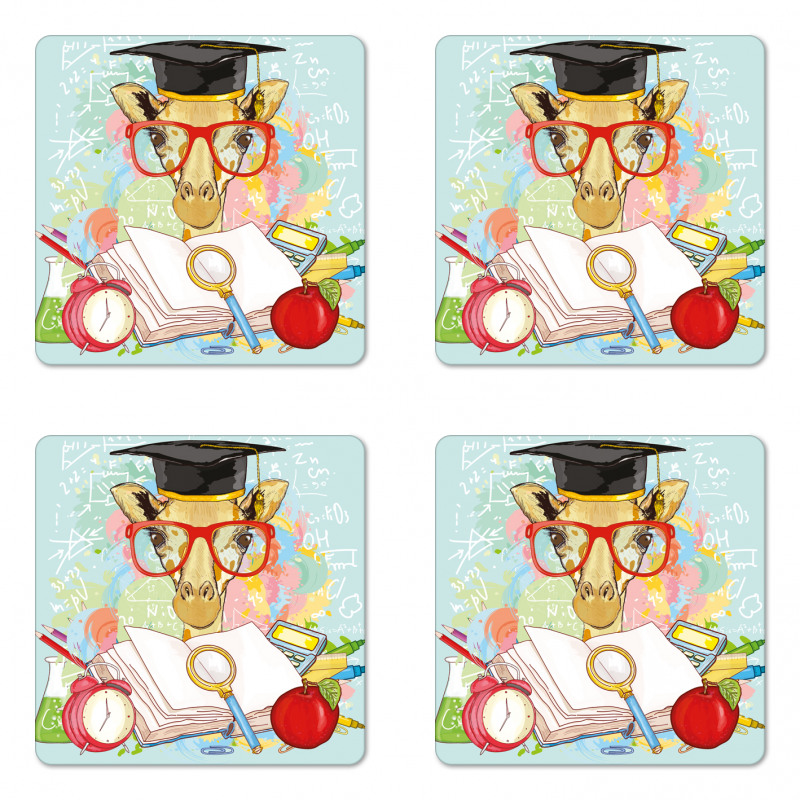 Geek Giraffe Coaster Set Of Four