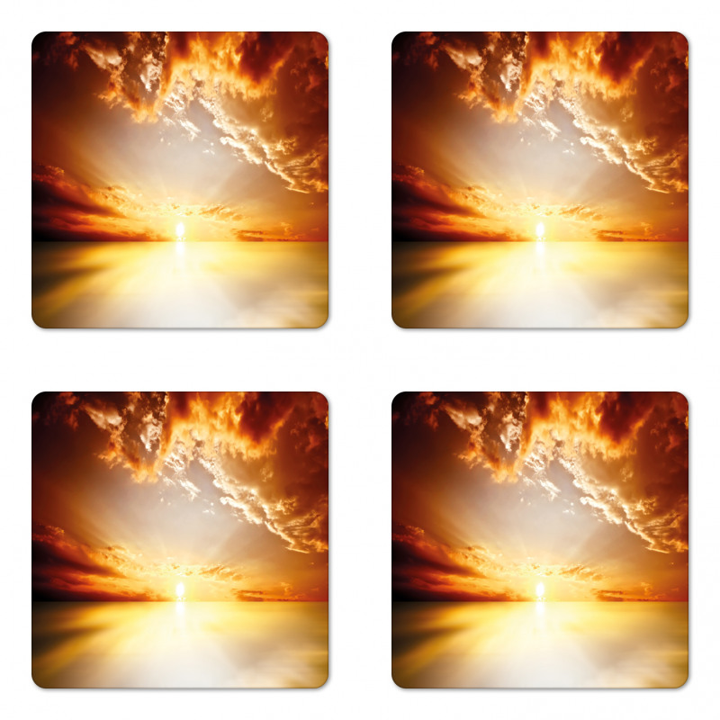 Tranquil Sunset Horizon Coaster Set Of Four