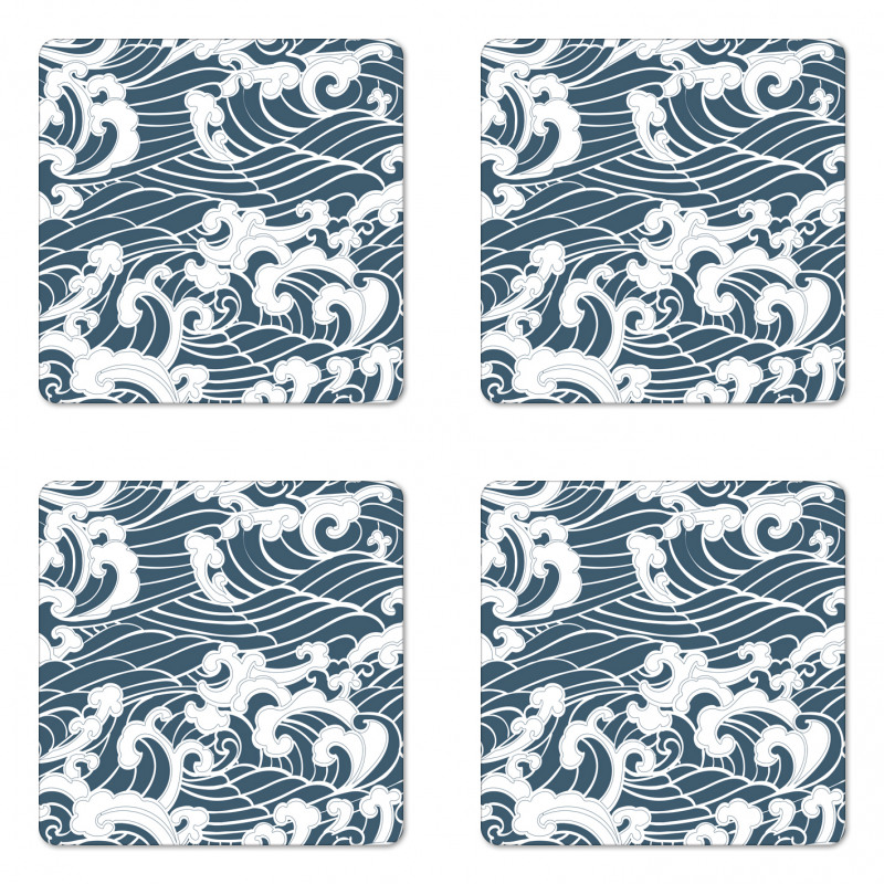 River Storm Retro Coaster Set Of Four