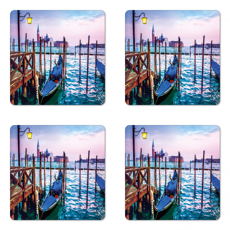 Dreamy View in Evening Coaster Set Of Four