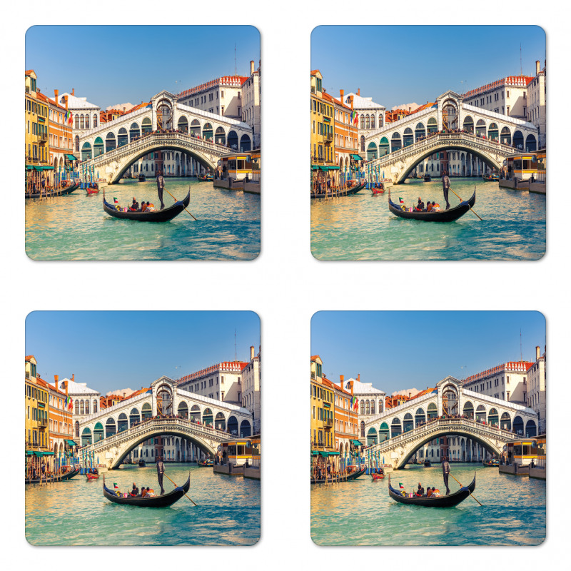 Sunny Day in City Travel Coaster Set Of Four
