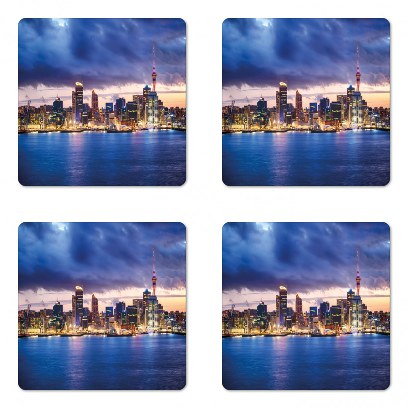 Auckland in New Zealand Coaster Set Of Four