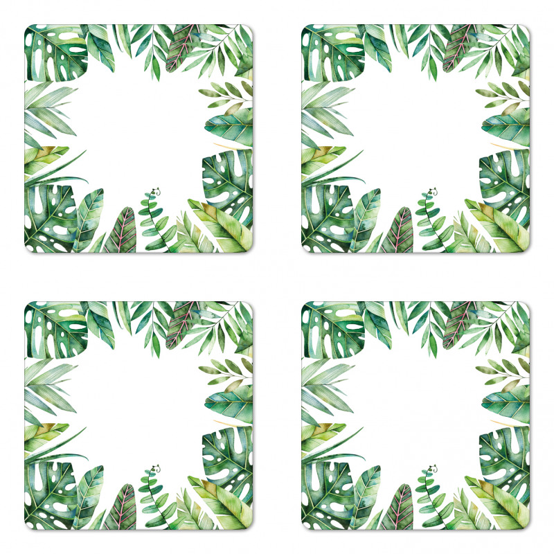 Jungle Themed Picture Coaster Set Of Four