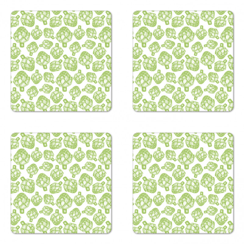 Super Food Vegetable Coaster Set Of Four