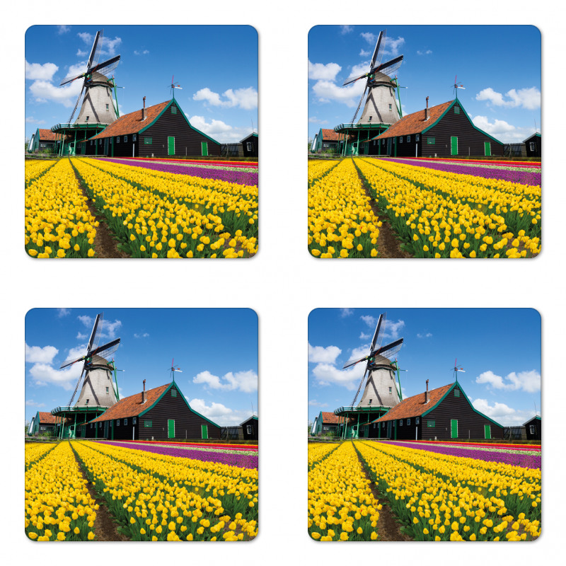 Dutch Tulips Country Coaster Set Of Four