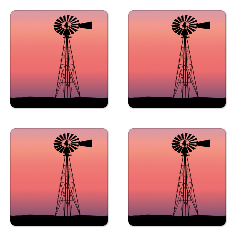 Dreamy Western Sunset Coaster Set Of Four