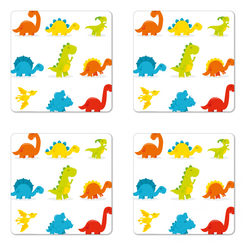 Funny Cartoon Set Coaster Set Of Four