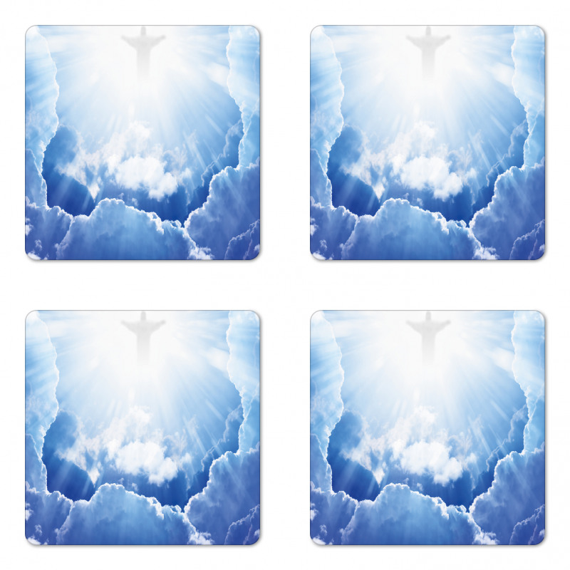 Ethereal Blue Sky Coaster Set Of Four