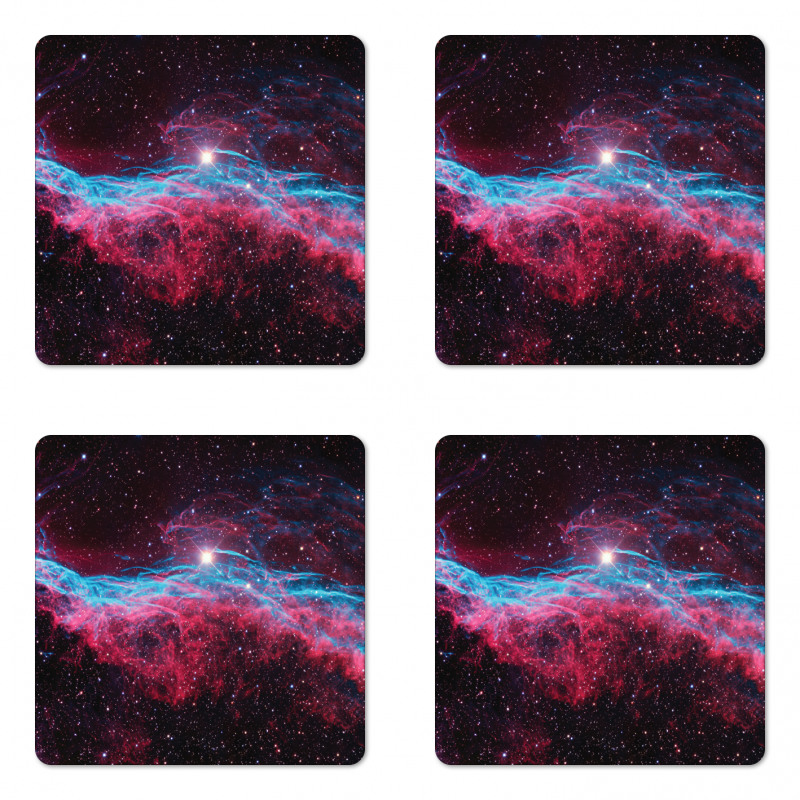 Outer Space Stars Galaxy Coaster Set Of Four