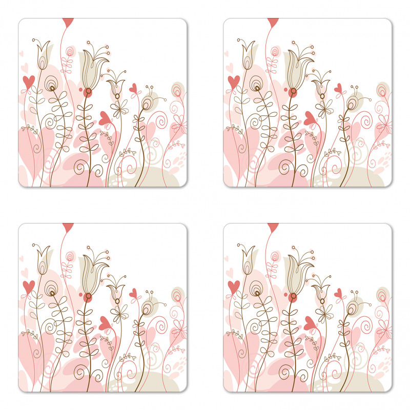 Wedding Inspired Art Coaster Set Of Four