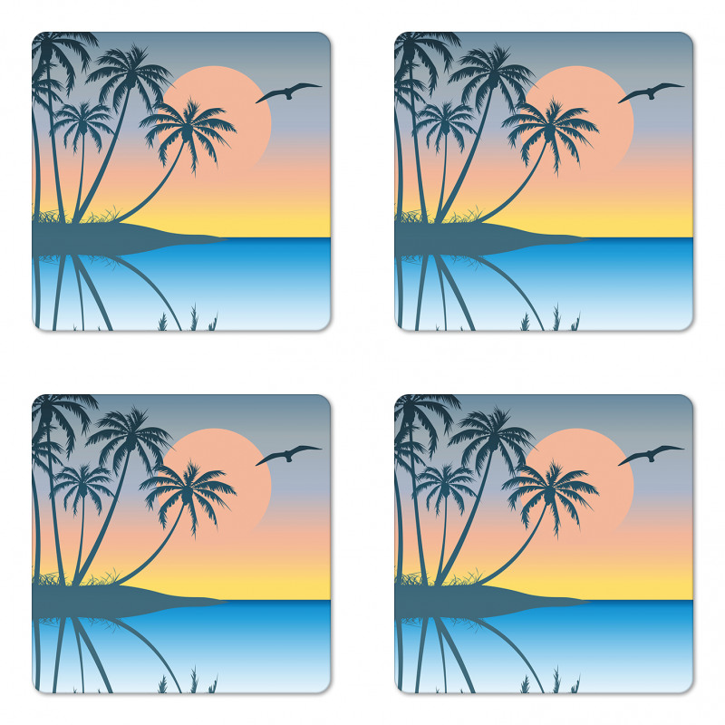 Tropical Island Exotic Coaster Set Of Four