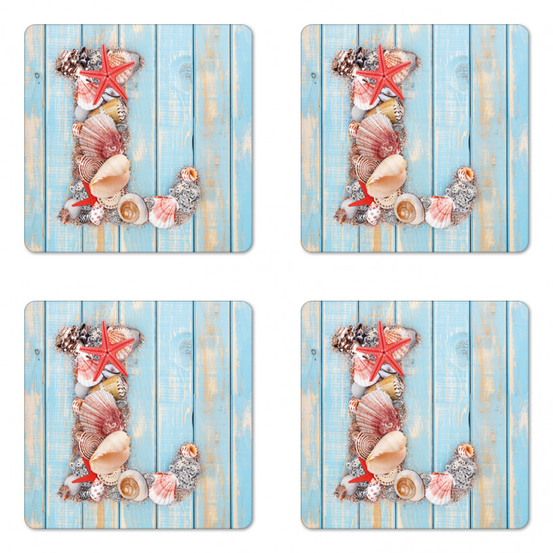 Ocean Inspired Theme Coaster Set Of Four