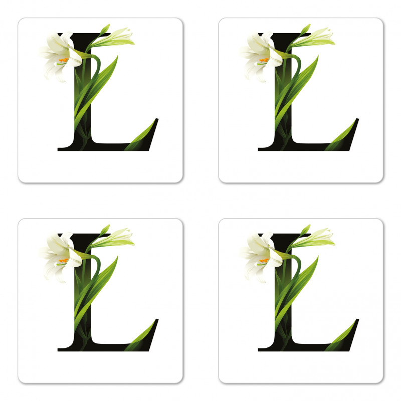 ABC Concept Lily and L Coaster Set Of Four