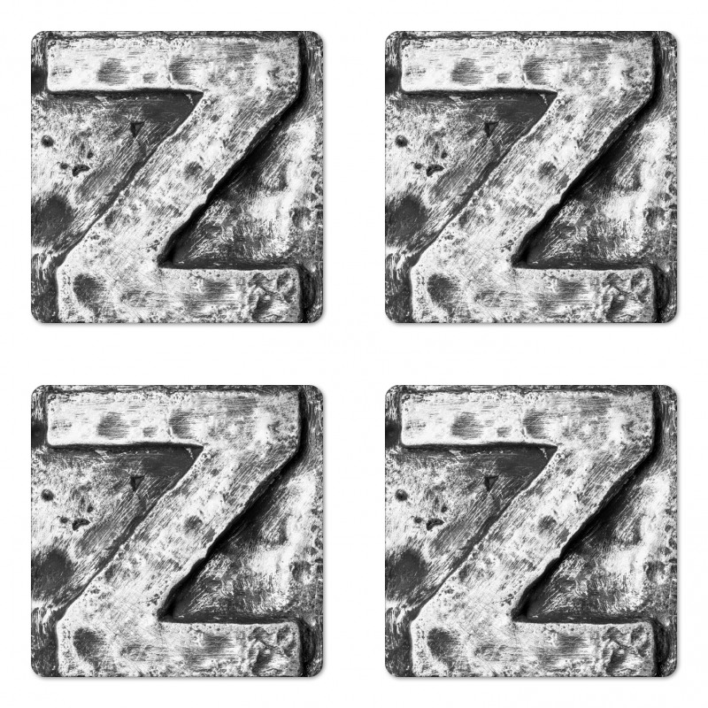 Capital Z Rusty Tone Coaster Set Of Four