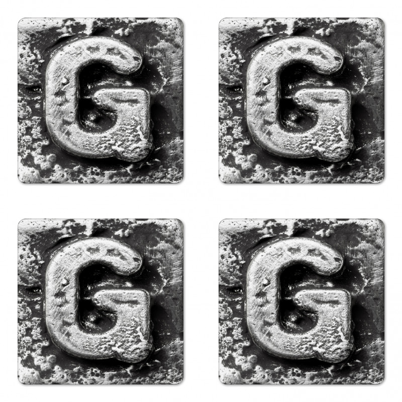 Capital Gothic Effect Coaster Set Of Four