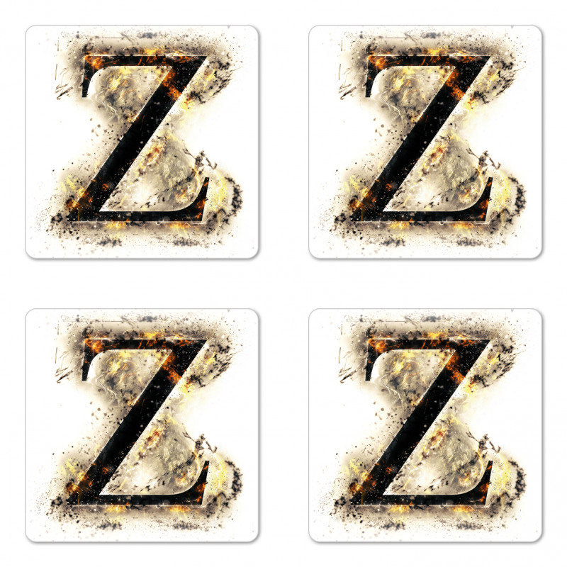 Capital Z Character Coaster Set Of Four