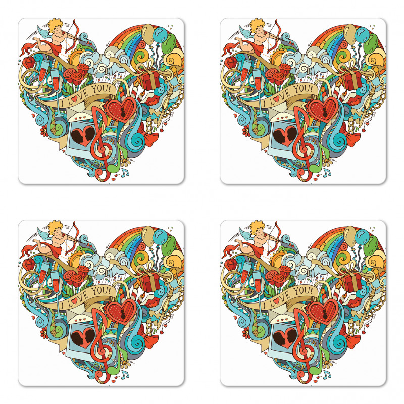 Eros Presents Ring Coaster Set Of Four