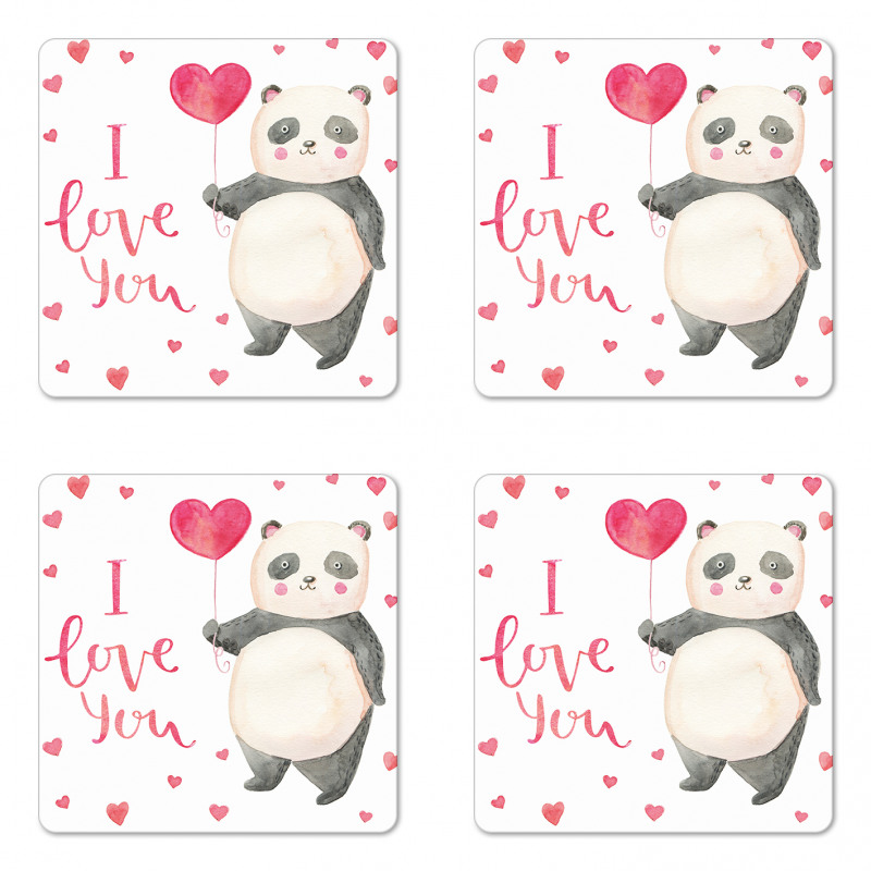 Panda Balloon Coaster Set Of Four