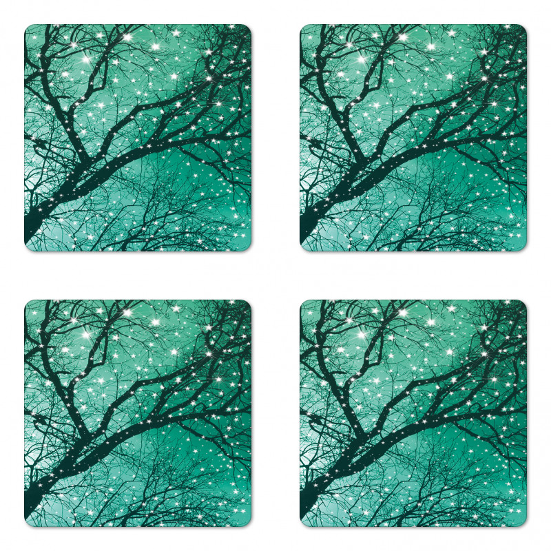 Stars Bare Branches Coaster Set Of Four