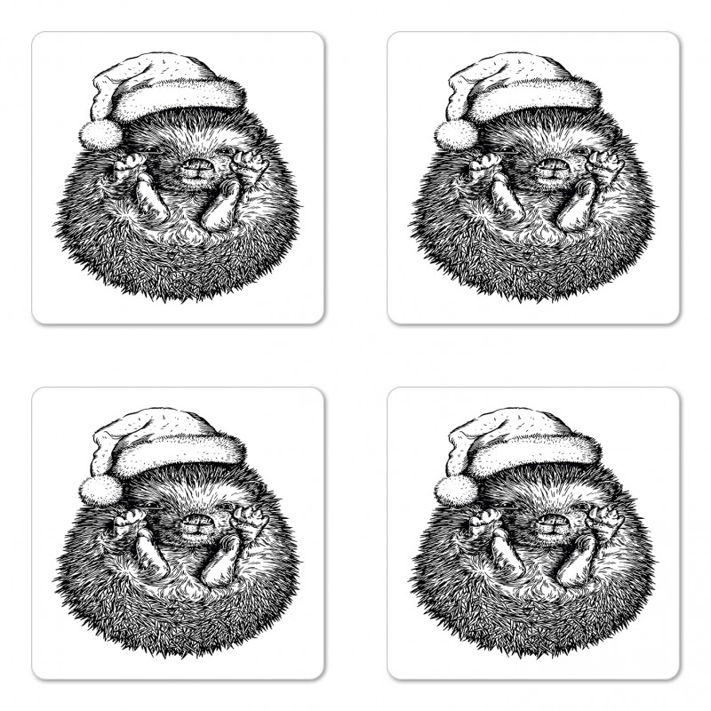 Winter Attire Hat Coaster Set Of Four