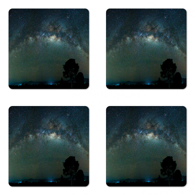 Milky Way Photo from Asia Coaster Set Of Four