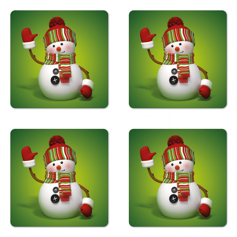 3D Traditional Mascot Coaster Set Of Four