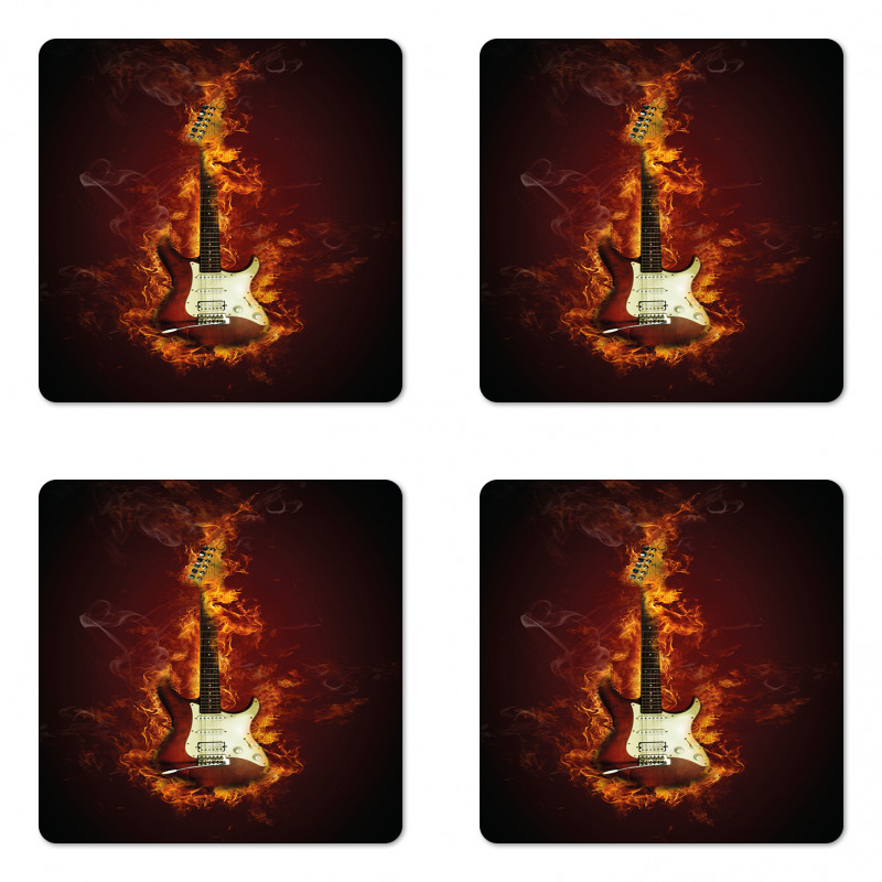 Instrument in Flames Coaster Set Of Four