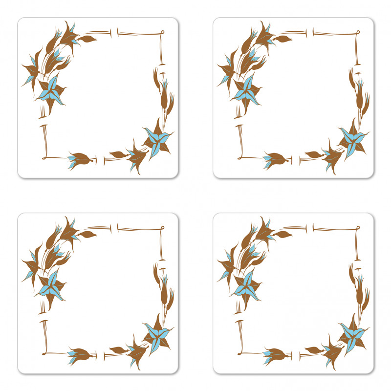 Floral Frame Coaster Set Of Four