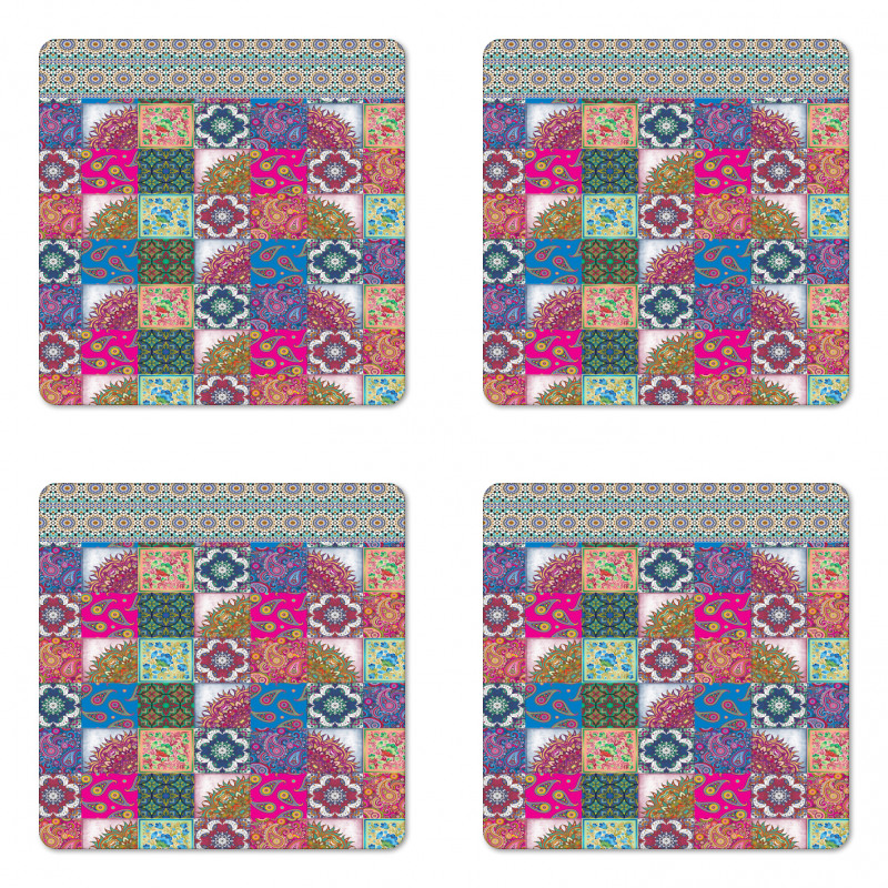 Middle Eastern Paisleys Coaster Set Of Four