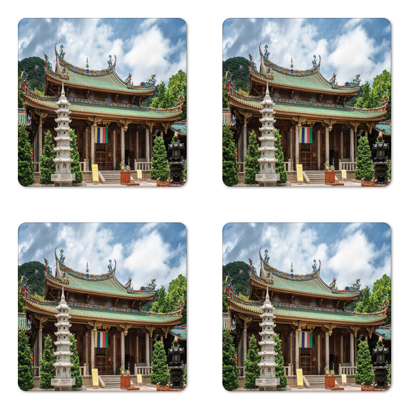 Putuo Building Photo Asia Coaster Set Of Four