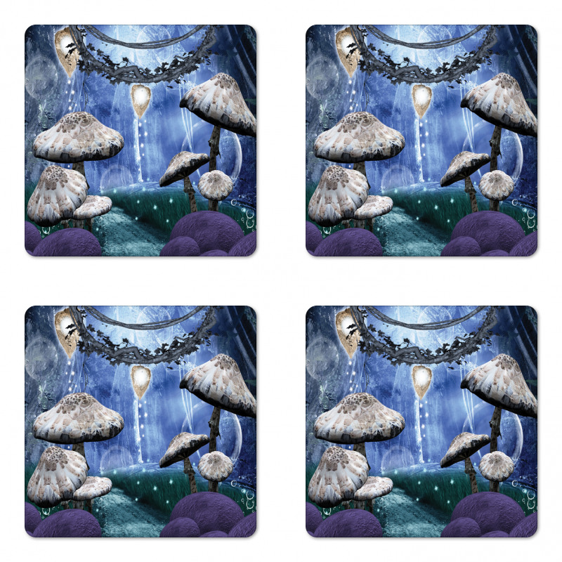 Dreamy Forest Mushroom Coaster Set Of Four