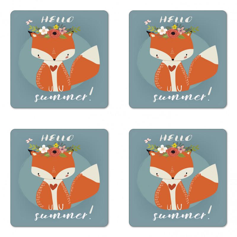 Greet the Summer Season Coaster Set Of Four