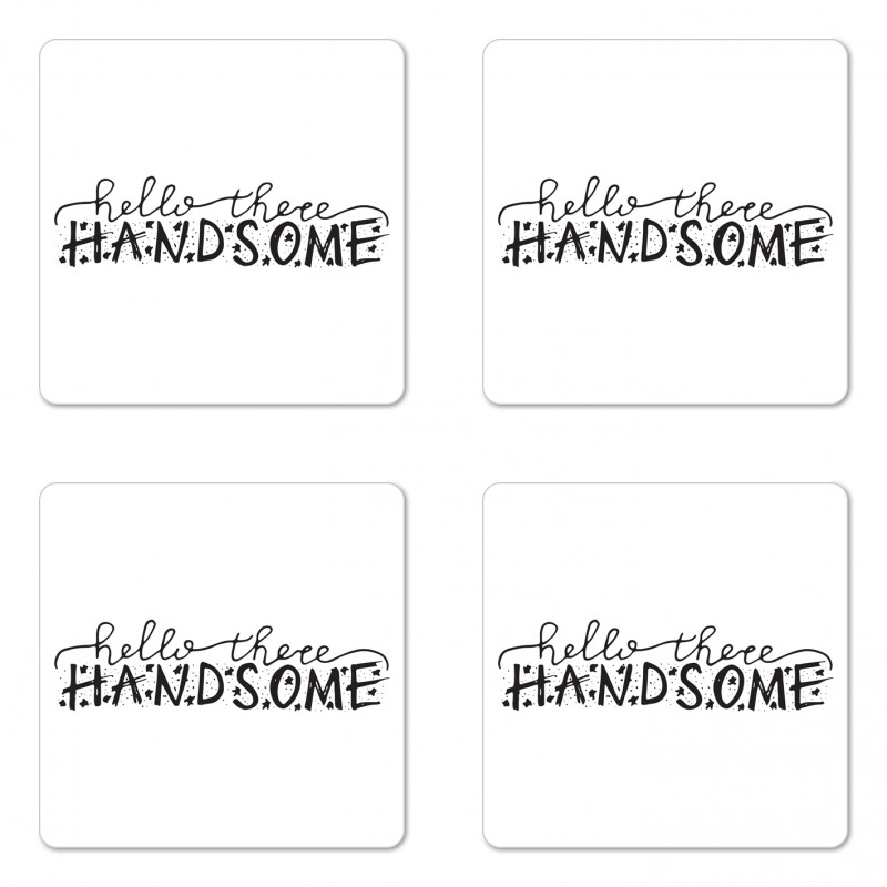 Baby Boys Birthday Text Coaster Set Of Four