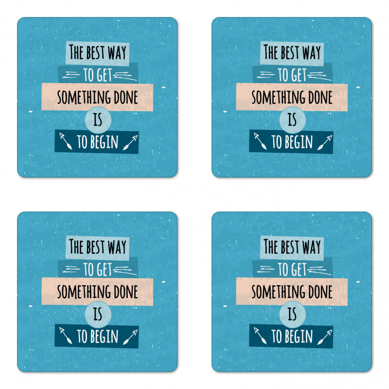 Philosophical Message Coaster Set Of Four