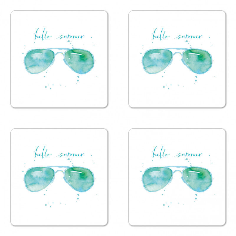 Sunglasses Phrase Coaster Set Of Four