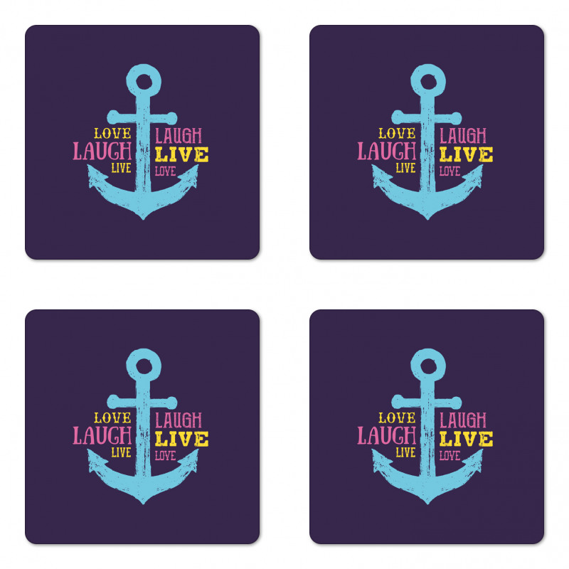 Nautical Anchor Coaster Set Of Four