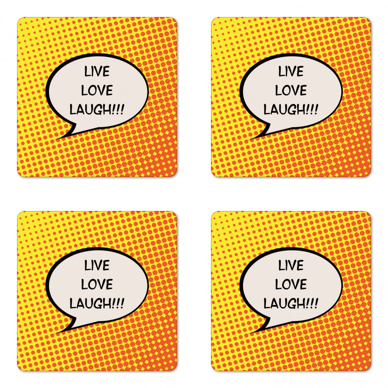 Speech Bubble Coaster Set Of Four