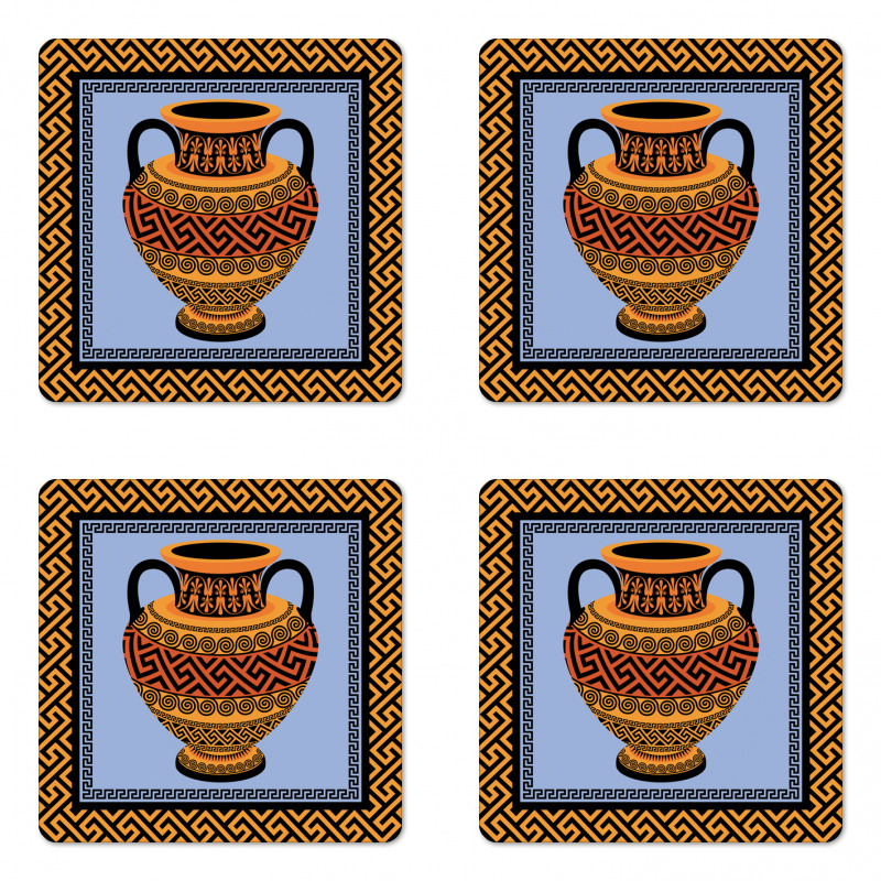 Traditional Amphora Coaster Set Of Four