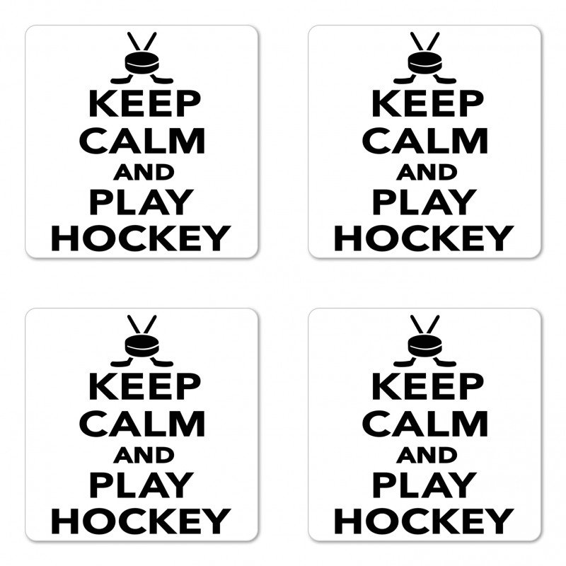 Keep Calm and Play Words Coaster Set Of Four