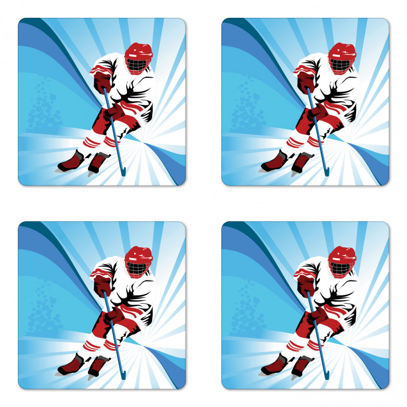 Player Strong Shot Goal Coaster Set Of Four