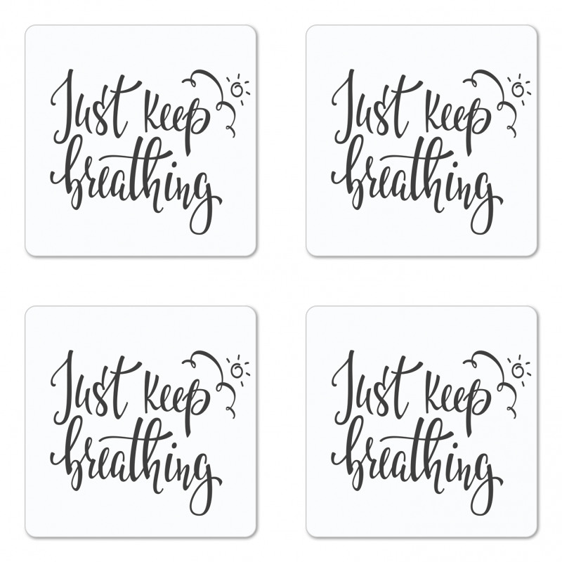 Sun Clouds Doodle Coaster Set Of Four