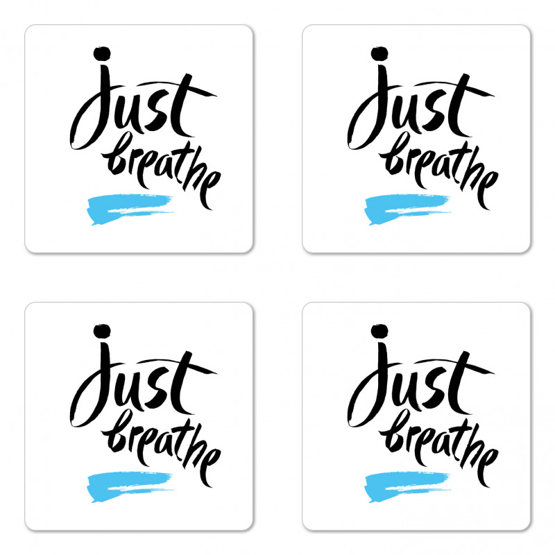 Words Calligraphy Coaster Set Of Four