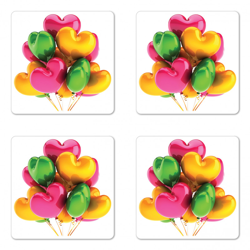 Romance Wedding Coaster Set Of Four