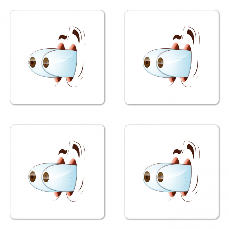 Goofy Surprised Character Coaster Set Of Four