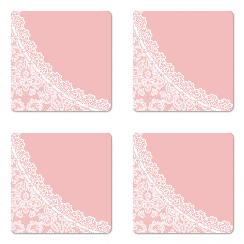 Lace Style Border Coaster Set Of Four