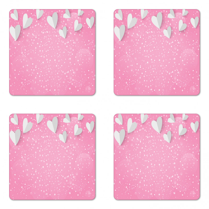 3D Hearts Wings Coaster Set Of Four